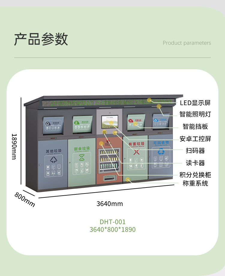 智能四分類垃圾箱